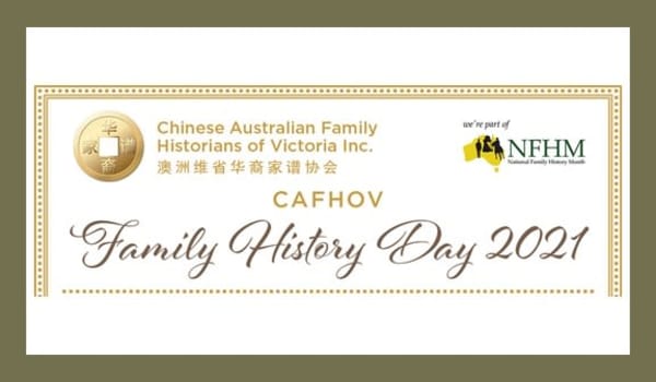 CAFHOV Family History Day 2021